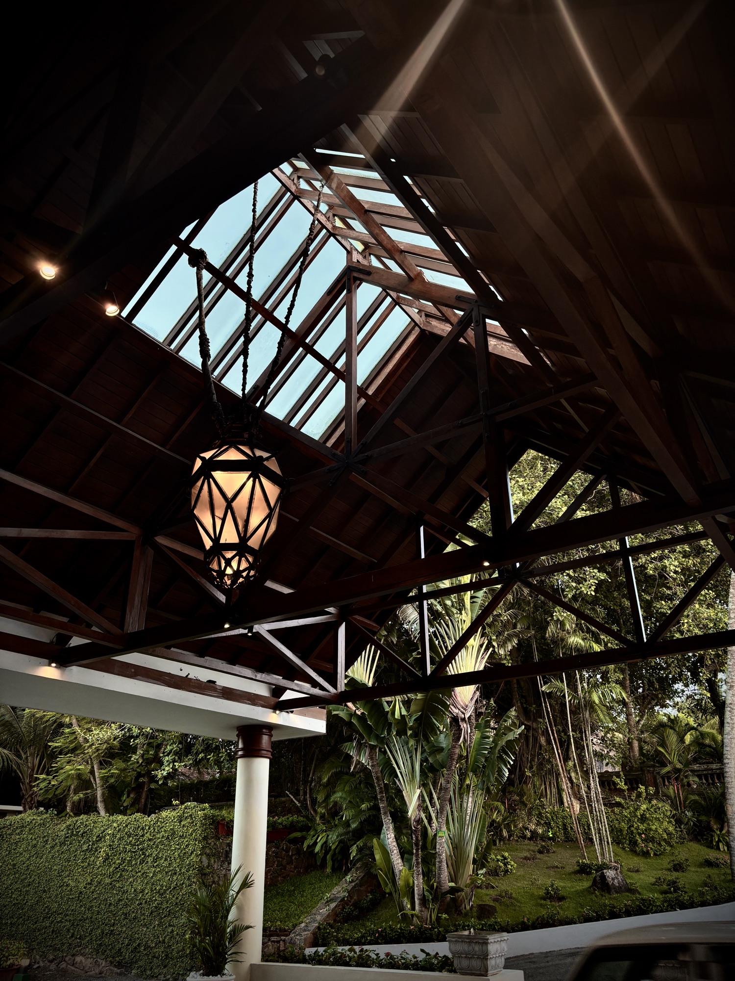 Lantern under the skylight